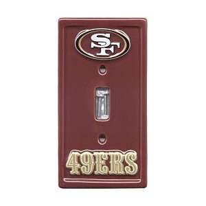  San Francisco 49ers Ceramic Light Switch Plate Cover: Home 
