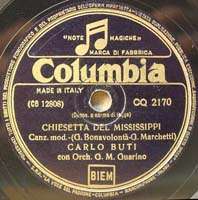 CARLO BUTI w/ GUARINO ORCH. Columbia CQ 2170 78 RPM  