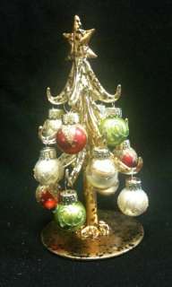 NEW Art Glass Sm. Christmas Tree w/Ornaments  