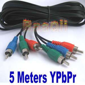 Component RGB Ypbpr HD Video 3 RCA Extendion Cable Fr Projector DVD 