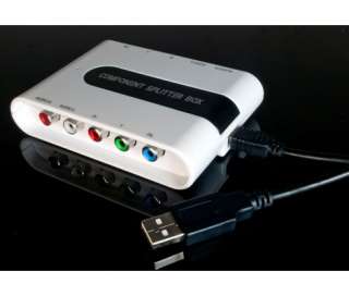 Component YPbPr Splitter Box Xbox 360 Video Capture  