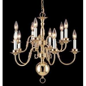   Chandelier Size: 24Wide x 24Long x 23High 6770 PB: Home Improvement