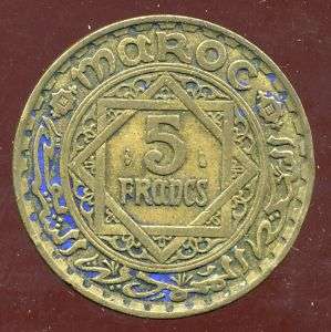 MAROC 5 francs 1365  