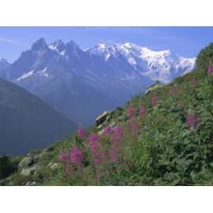  View of Mont Blanc from Grand Balcon, Chamonix, Savoie 