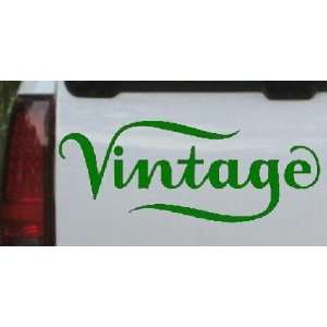 Dark Green 18in X 7.2in    Vintage Store Sign Decal Business Car 