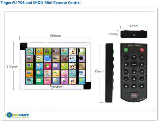 SOUNDGRAPH 7 USB Touch Mini Monitor FingerVU 706 Black  