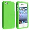 Case w/ Chrome Hole+2 Rubber Hard Cover For iPhone 4 G 4S Verizon AT 