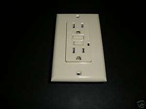 15A Ivory GFCI Receptacle/Outlet Lot of 3  