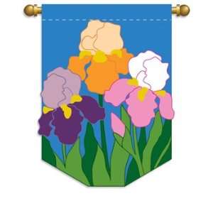  Regular Size Flag, 29x42,Irises Patio, Lawn & Garden