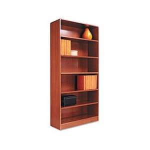   Veneer Bookcase, 6 Shelf, 35 3/8w x 11 3/4d x 72h,