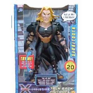  X men Evolution Talk Back Mutants Sabretooth: Toys & Games