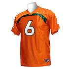 miami hurricanes 6 orange youth jersey l one day shipping