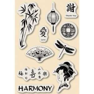  Lg Stamp W/Wacky Tac Asian Inspirations: Arts, Crafts 