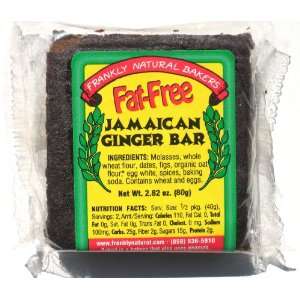 Frankly Natural Bakers Fat Free Jamaican Ginger Bar, 2.82 Ounce 