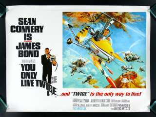 YOU ONLY LIVE TWICE * JAMES BOND ENGLAND MOVIE POSTER  