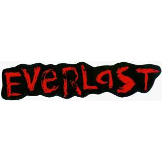  Everlast   Red Logo on Black   Large Jumbo Vinyl Sticker 