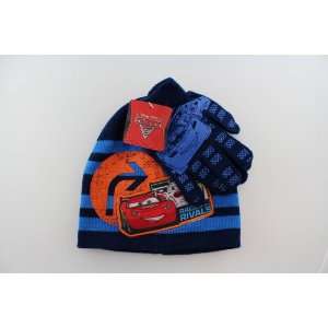   Cars Race of the Rivals Beanie and Glove Set (Blue): Toys & Games