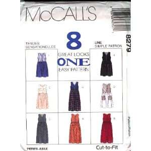  McCalls Sewing Pattern 8279 Misses Jumper   8 Styles, G 