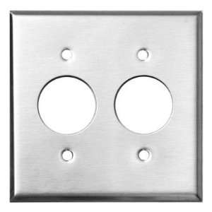  MorrisProducts 83510 2 Gang 2 Single Receptacles Stainless 
