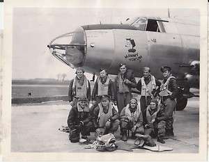 June 1944 Mammy Yokum II w IDd Crew @ 9th Air Bomber Base England 