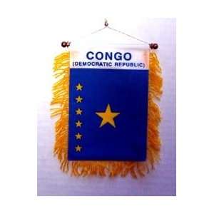 Democratic Rep of Congo   Window Hanging Flags
