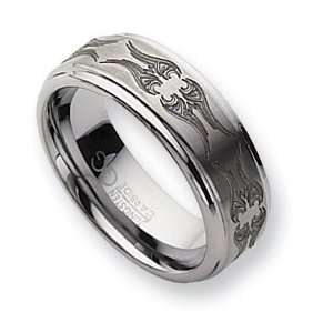 Tungsten 8mm and Polished Band TU29A 11 Jewelry