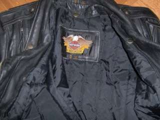 Harley Davidson Factory Distressed El Camino Style Leather Jacket 