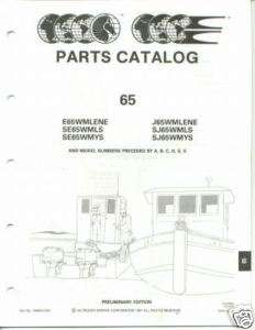 1992 OMC Evinrude Johnson 65 HP Comm Parts Catalog  