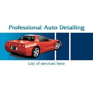  3x6 Vinyl Banner   Professional Auto Detailing List Of 