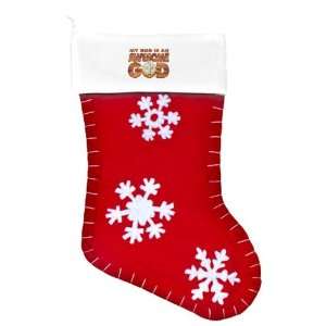   Felt Christmas Stocking Red My God Is An Awesome God 