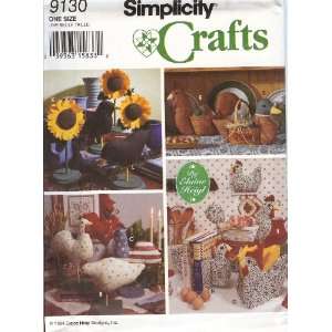  Simplicity Crafts 9130 Country Kitchen Decor: Arts, Crafts 