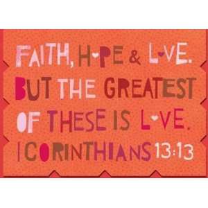  Faith Hope Love Valentine Cards with Scripture   Package 