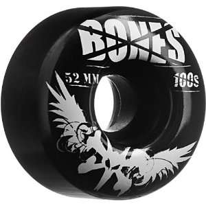  Bones Wheels Black 100s: Sports & Outdoors