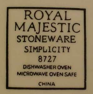 Neat SIMPLICITY MUG Royal Majestic Stoneware  