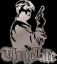 THUG LIFE   2Pac Tupac CHROME Decal Sticker Gangster!  