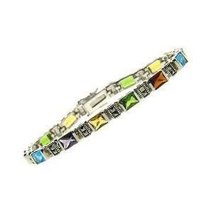  Sterling Silver Marcasite Multi Bracelet Jewelry