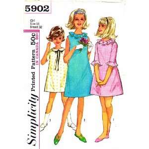   Sewing Pattern Girls A line Dress Size 14: Arts, Crafts & Sewing