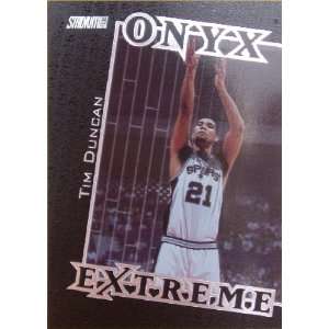  Tim Duncan 2000 Stadium Club Onyx Extreme Insert Card 