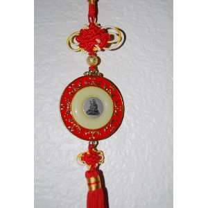  Chinese Lucky Car Charm with Guanyin and Good Fortune or 