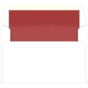  A9 Lined Envelopes   Bulk   White Red Lined (500 Pack 