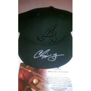   Jones Signed Atlanta Braves Fitted Baseball Hat: Everything Else