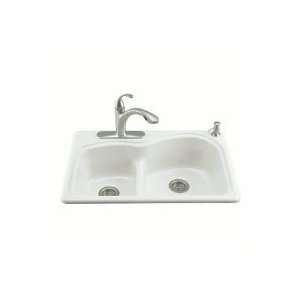  Kohler K 5839 2 Woodfield Self Rim Kitch Sink, White