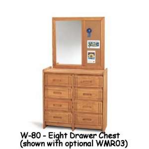  Woodcrest Woody Creek 8 Drawer Dresser W80: Home & Kitchen