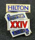 Super Bowl XXIV (24) Rare Hilton Sponsor Pin