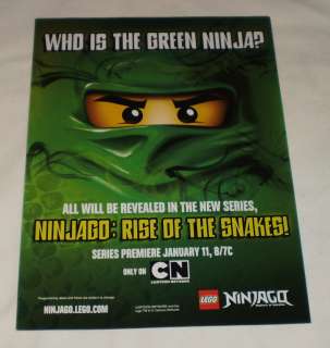 2012 Lego/Cartoon Network ad page ~ NINJAGO RISE OF THE SNAKES  