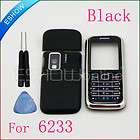 A2081A New Black full Housing Cover+ Keyboard for Nokia 6233