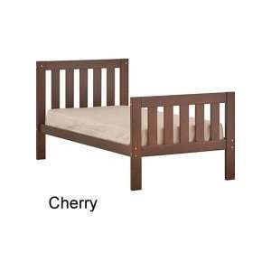   Canwood Alpine II Solid Pine Wood Twin Bed in Cherry: Home & Kitchen