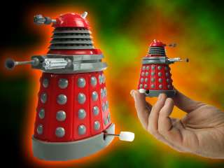 Doctor Who Clock Work Moving Red Dalek Windup Toy/BBC UK  