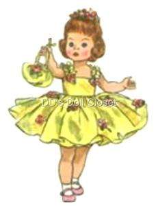 Vintage Doll Clothes Pattern 2294 8 ~ Ginny, Muffie  