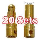 20 Sets 3.5mm Gold Bullet Connector plug for RC battery